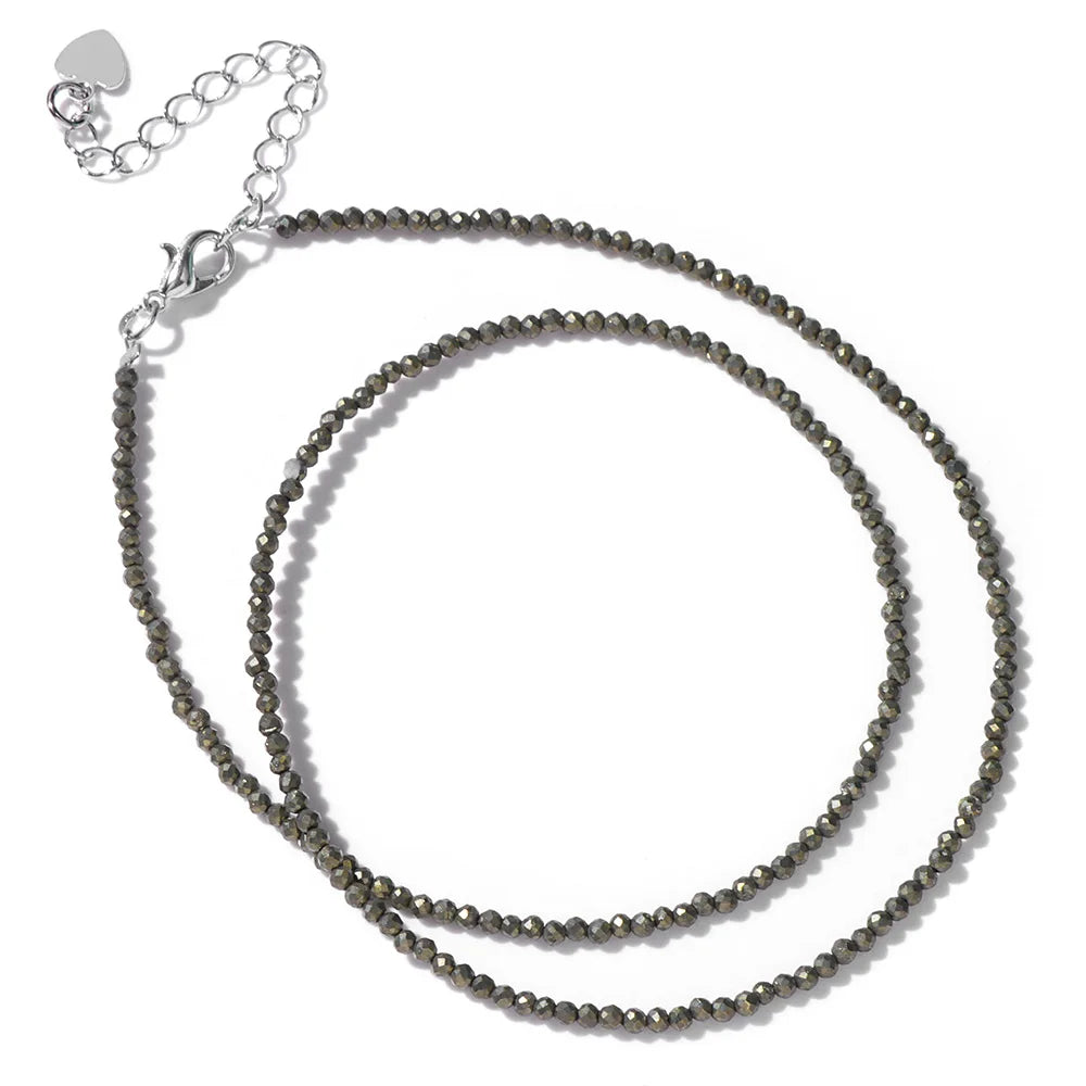 Feine Naturstein-Perlen Halsband