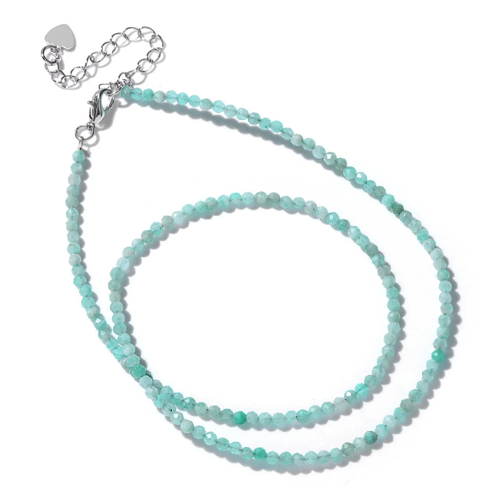 Feine Naturstein-Perlen Halsband