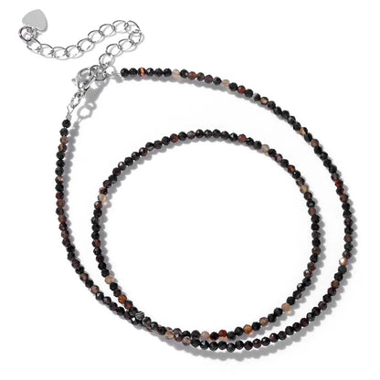 Feine Naturstein-Perlen Halsband