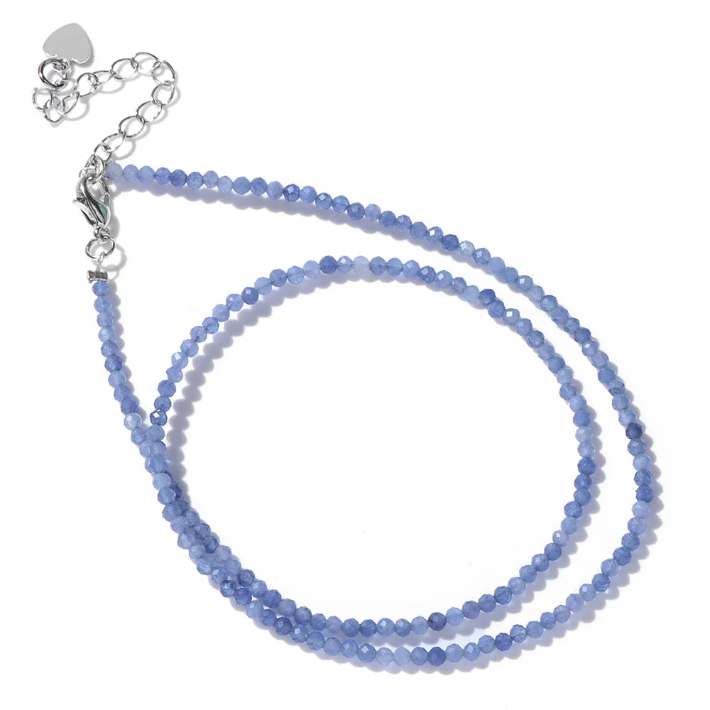 Feine Naturstein-Perlen Halsband