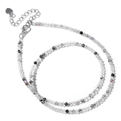 Feine Naturstein-Perlen Halsband