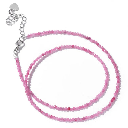 Feine Naturstein-Perlen Halsband
