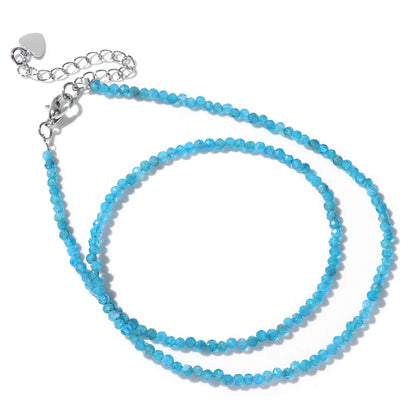 Feine Naturstein-Perlen Halsband