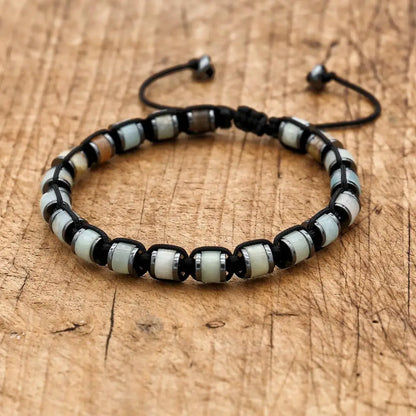 Edles Herrenarmband – Hämatit & Naturstein