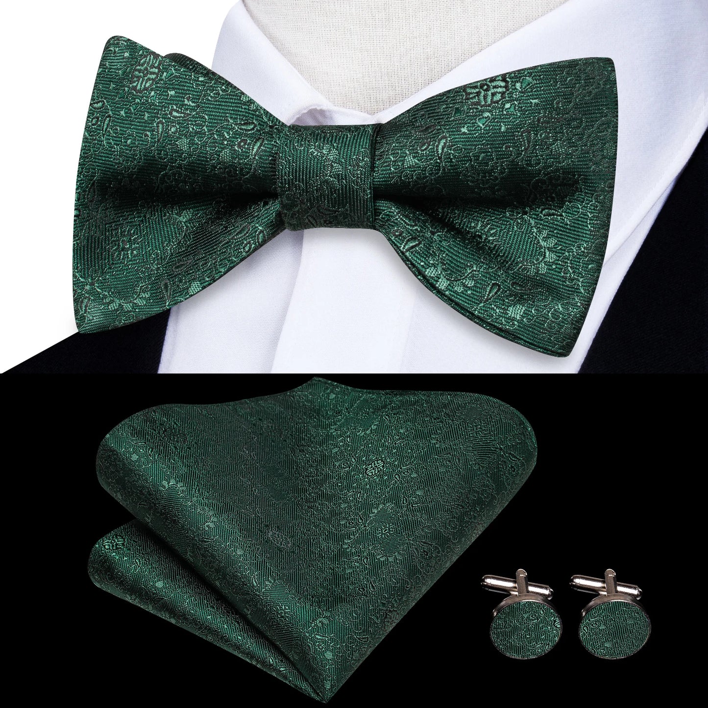 Jacquard Seidenfliegen-Set