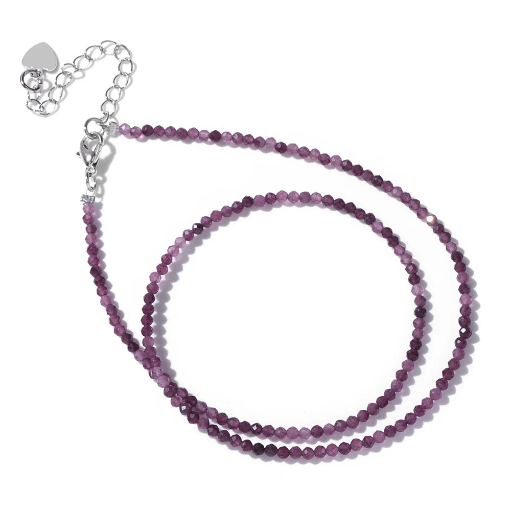 Feine Naturstein-Perlen Halsband