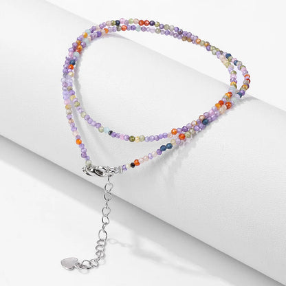Feine Naturstein-Perlen Halsband