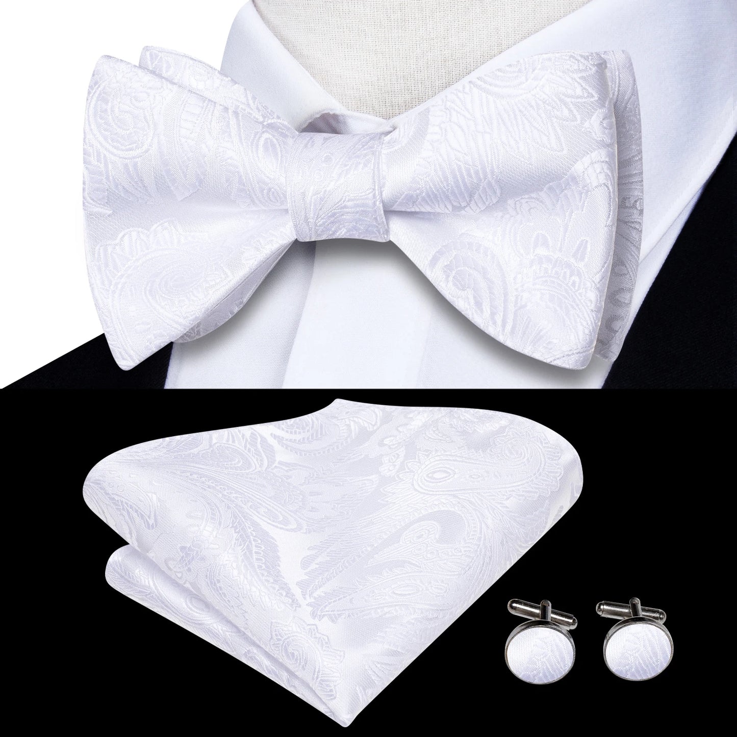 Jacquard Seidenfliegen-Set