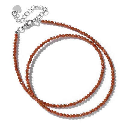 Feine Naturstein-Perlen Halsband