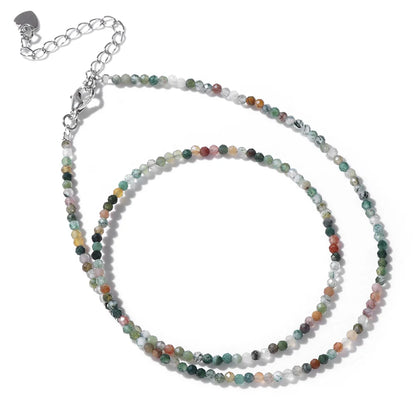 Feine Naturstein-Perlen Halsband