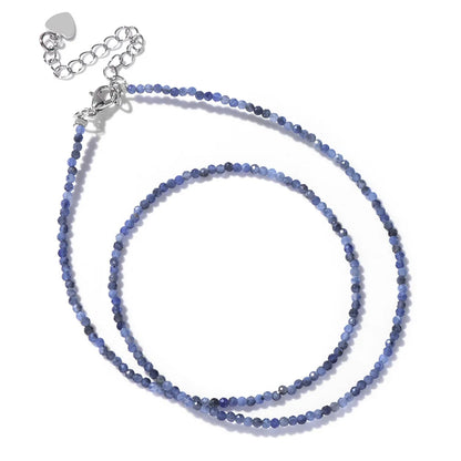 Feine Naturstein-Perlen Halsband