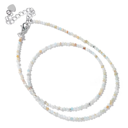 Feine Naturstein-Perlen Halsband