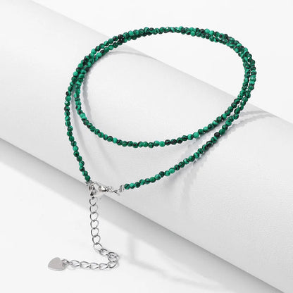 Feine Naturstein-Perlen Halsband
