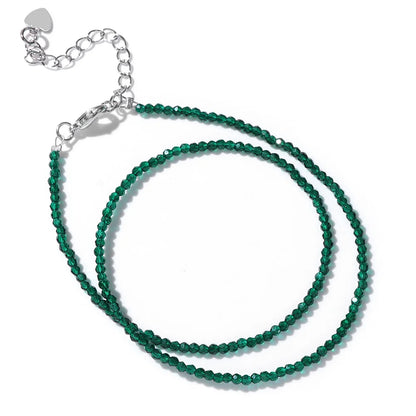 Feine Naturstein-Perlen Halsband