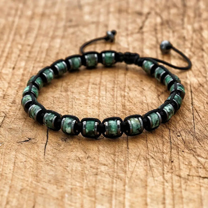 Edles Herrenarmband – Hämatit & Naturstein