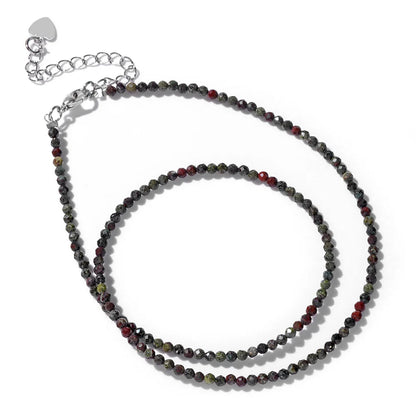Feine Naturstein-Perlen Halsband