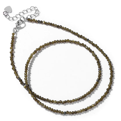 Feine Naturstein-Perlen Halsband