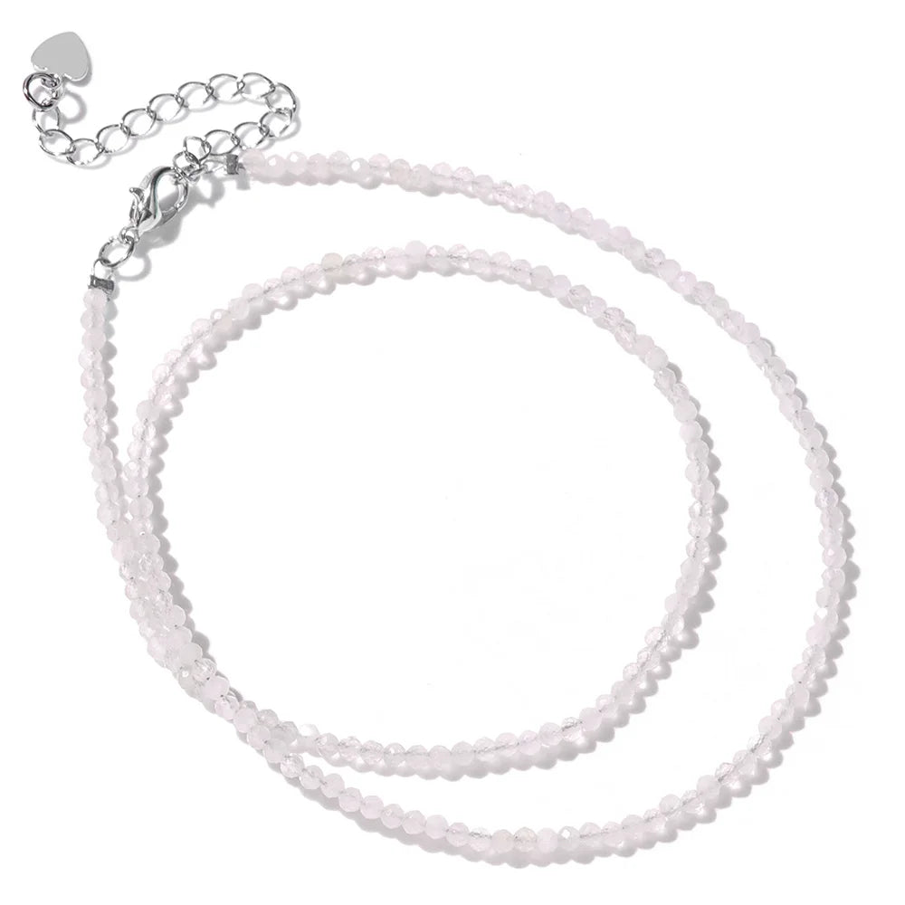 Feine Naturstein-Perlen Halsband
