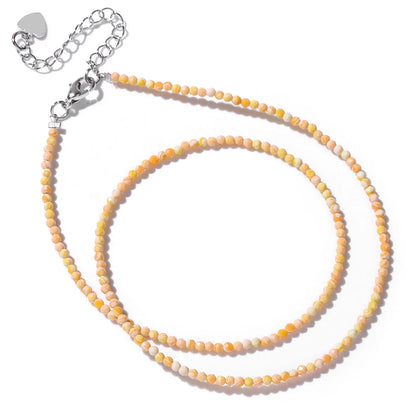 Feine Naturstein-Perlen Halsband